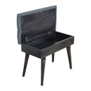 Charcoal Tweed Fabric Storage Bench by Lavishway | Benches & Storage Benches-22541