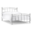 Chatsworth Aluminium Finish Metal Bed by Lavishway | Metal Beds-20711