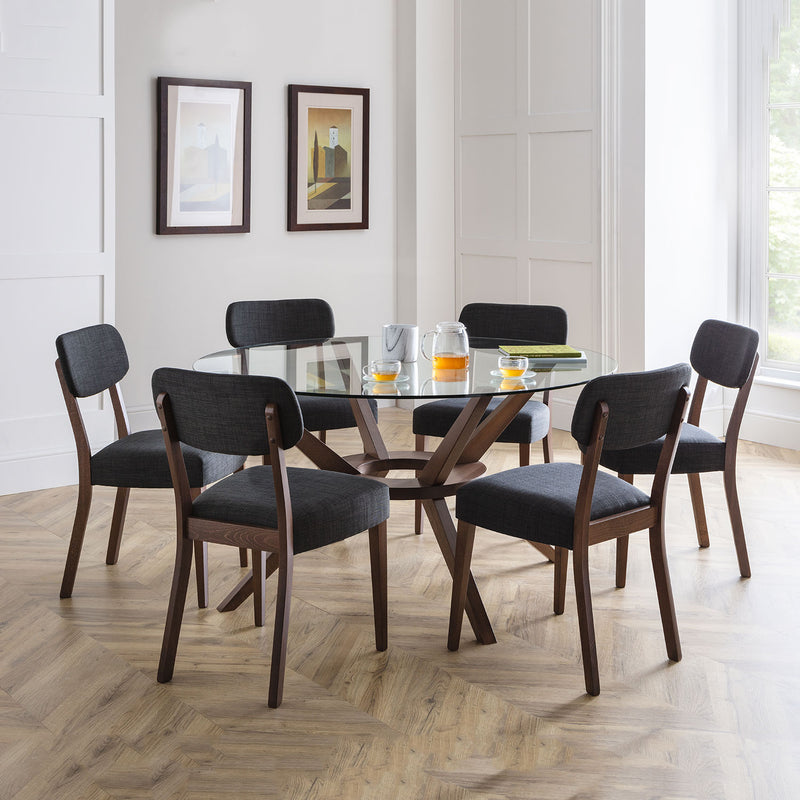 Chelsea Glass Top Dining Table by Lavishway | Dining Tables-20151