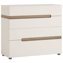 Chelsea 4 Drawer Chest With Truffle Oak Trim by Lavishway | Chest Of Drawers-45330