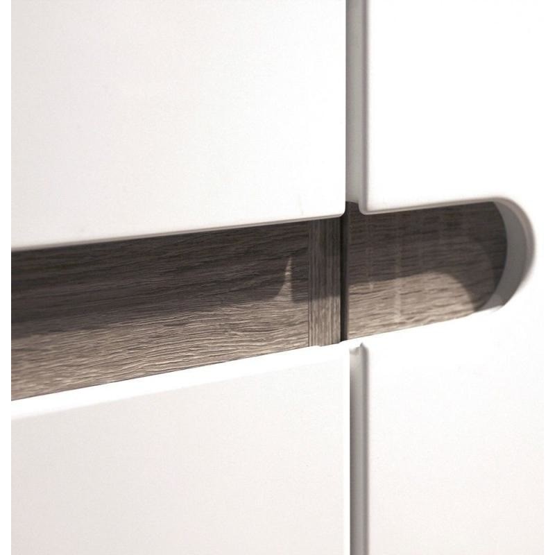 Chelsea Truffle Oak White Wide Sideboard by Lavishway | Sideboards-45385