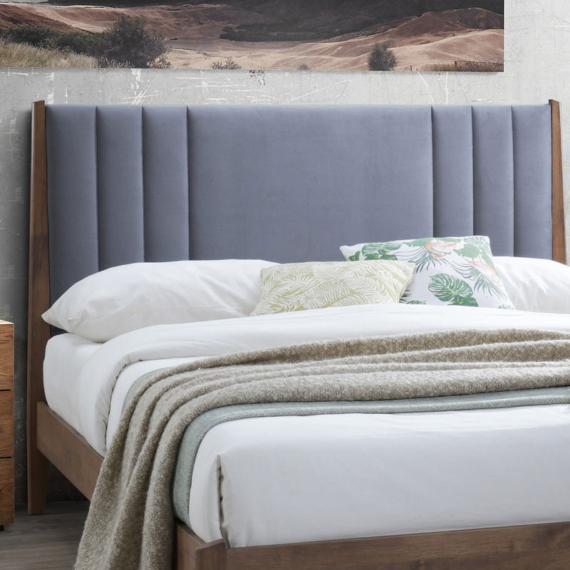 CHESLYN KING BED 5FT  DARK GREY