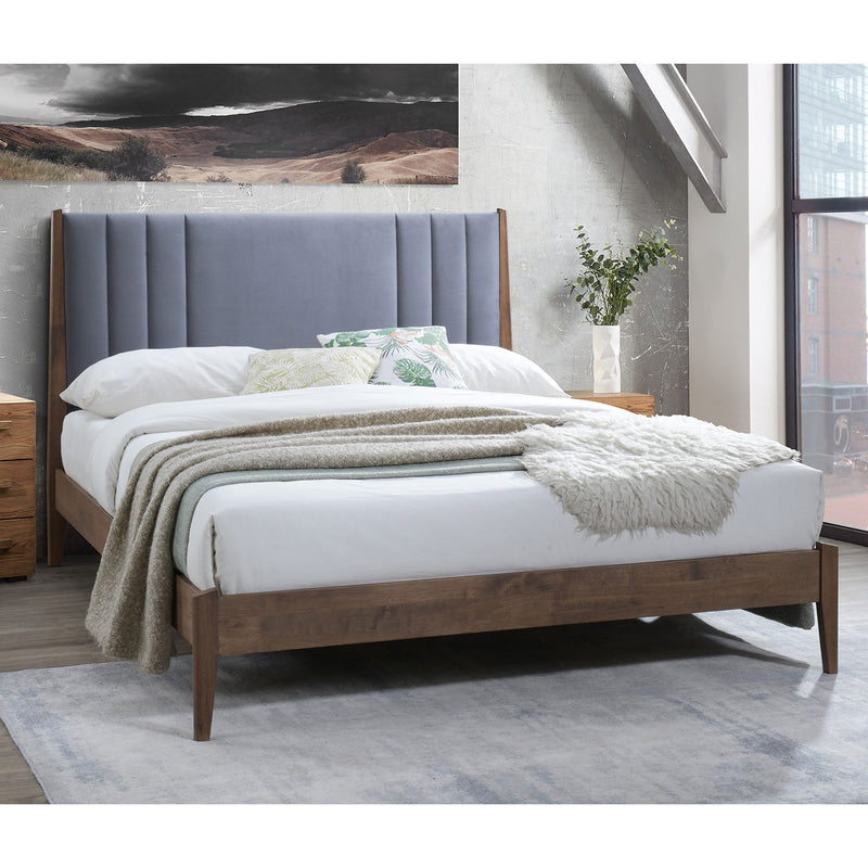 CHESLYN KING BED 5FT  DARK GREY