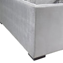 Chester Grey Velvet Corner Sofa by Lavishway | Velvet Sofa-25265