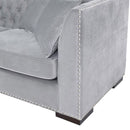 Chester Grey Velvet Corner Sofa by Lavishway | Velvet Sofa-25274