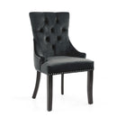 Chester Velvet Accent Chair in Black Legs by Lavishway | Bedroom Chairs-27287