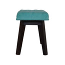 Chesterfield Aqua Velvet Hallway Bench by Lavishway | Benches & Storage Benches-22799