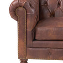 Chesterfield Leather 2 Seater & 3 Seater Sofa by Lavishway | Leather Sofa-25810