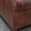 Chesterfield Leather 2 Seater & 3 Seater Sofa by Lavishway | Leather Sofa-25808