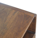 Chestnut 1 Drawer Curved Edge Bedside Table by Lavishway | Bedside Tables-21847