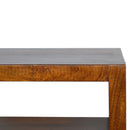 Chestnut 1 Drawer Gold Bar Bedside Table by Lavishway | Bedside Tables-22060