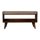 Chestnut Brown Tweed Seat Pad Bench by Lavishway | Benches & Storage Benches-22043