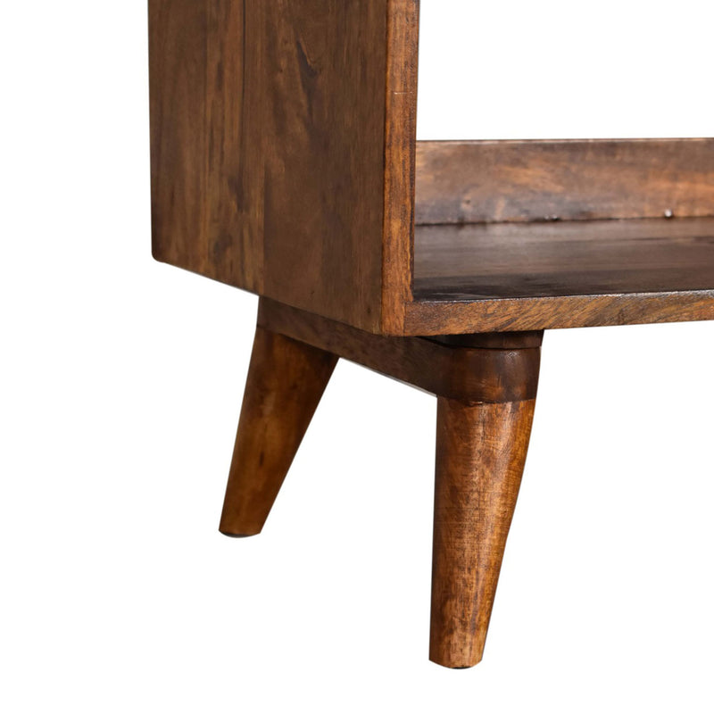 Chestnut Brown Tweed Seat Pad Bench by Lavishway | Benches & Storage Benches-22047