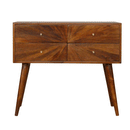 Williston Sunrise Chestnut Console Table by Lavishway | Hallway Console Table-21472