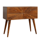 Williston Sunrise Chestnut Console Table by Lavishway | Hallway Console Table-21471