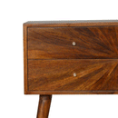 Williston Sunrise Chestnut Console Table by Lavishway | Hallway Console Table-21478