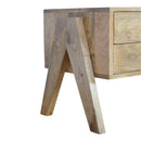 Chevron Solid Wood 2 Drawers Media Unit by Lavishway | TV Units Cabinets-57100