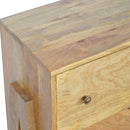 Chevron Solid Mango Wooden 3 Chest Of Drawers by Lavishway | Chest Of Drawers-57144