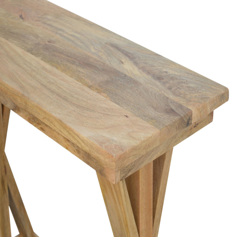 Chevron Solid Wood Console Table by Lavishway | Hallway Console Table-57121