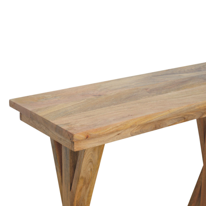 Chevron Solid Wood Console Table by Lavishway | Hallway Console Table-57123