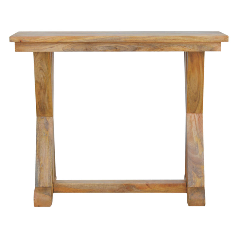 Chevron Solid Wood Console Table by Lavishway | Hallway Console Table-57119