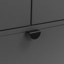 Chloe 2 Doors & 1 Drawer Grey Wardrobe by Lavishway | Wardrobe-20706