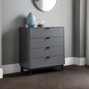 Chloe Strom Grey 4 Chest Of Drawers by Lavishway | Chest Of Drawers-20678
