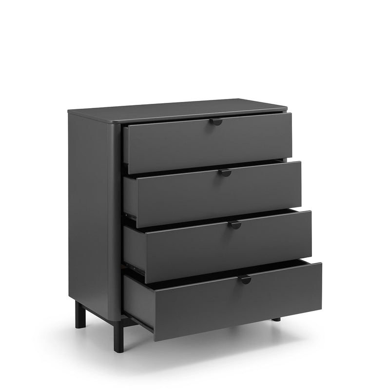 Chloe Strom Grey 4 Chest Of Drawers by Lavishway | Chest Of Drawers-20681