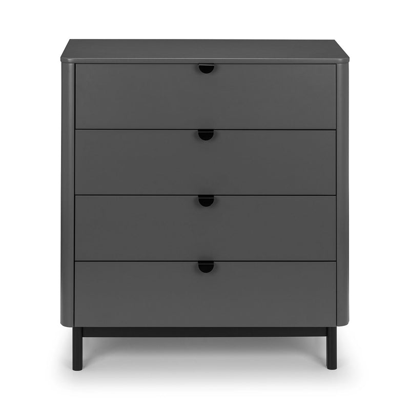 Chloe Strom Grey 4 Chest Of Drawers by Lavishway | Chest Of Drawers-20680