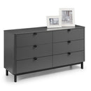 Chloe Strom Grey 6 Chest Of Drawers by Lavishway | Chest Of Drawers-20671