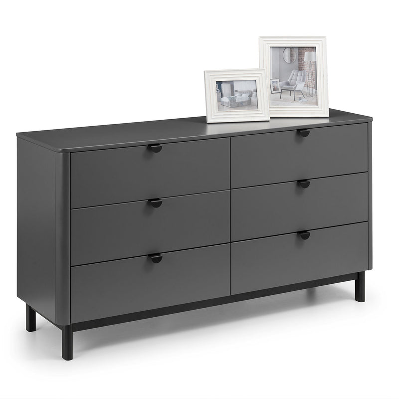 Chloe Strom Grey 6 Chest Of Drawers by Lavishway | Chest Of Drawers-20671