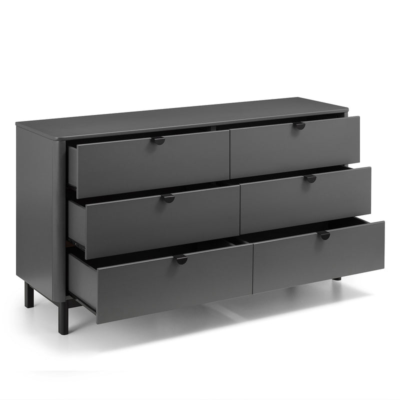 Chloe Strom Grey 6 Chest Of Drawers by Lavishway | Chest Of Drawers-20672