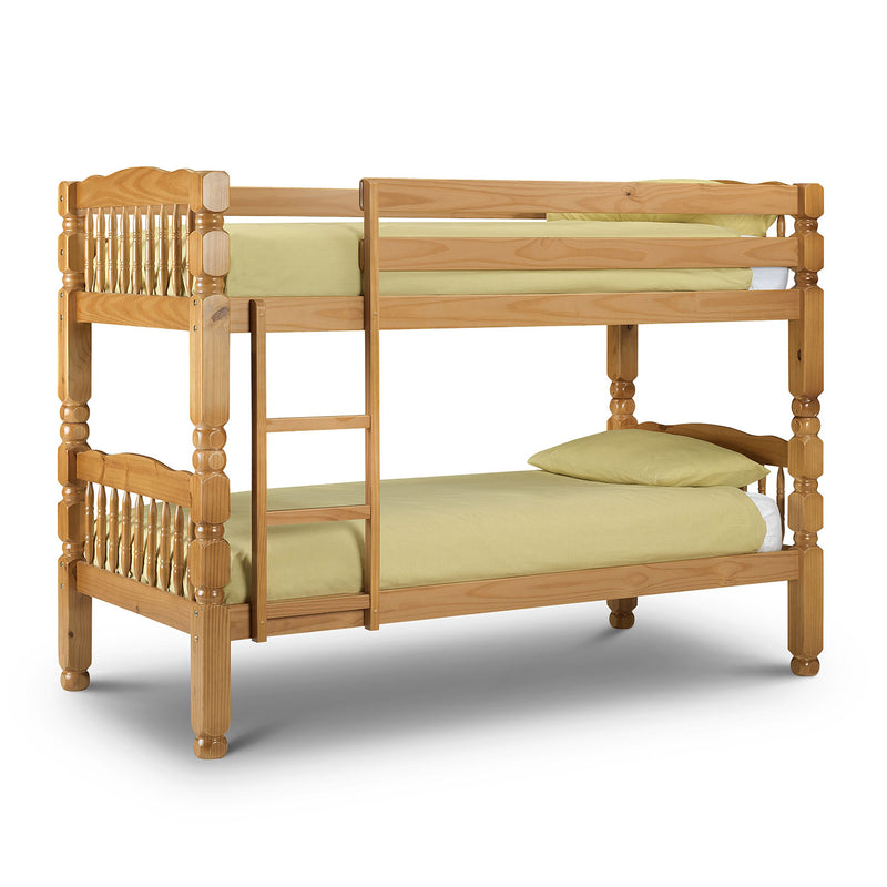 Chunky Solid Wood Antique Bunk Bed Frame by Lavishway | Wooden Beds-20663