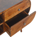 Circular 2 Drawers Chestnut Media Unit by Lavishway | TV Units Cabinets-21939