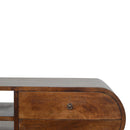 Circular 2 Drawers Chestnut Media Unit by Lavishway | TV Units Cabinets-21937