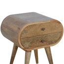 Carbrooke Solid Wood 2 Drawers Bedside Table by Lavishway | Bedside Tables-21407