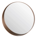 Copper Finish Circular Wall Mirror by Lavishway | Wall Mirrors-50449