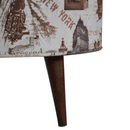 Lebus City Printed Pattern Footstool by Lavishway | Footstool-21364