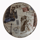 Lebus City Printed Pattern Footstool by Lavishway | Footstool-21363