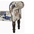 Lebus City Printed Bedroom Bench by Lavishway | Benches & Storage Benches-21341