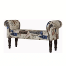 Lebus City Printed Bedroom Bench by Lavishway | Benches & Storage Benches-21337