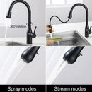 360° Rotatable Pull Out Kitchen Sink Tap by Lavishway | Kitchen Faucets-48596
