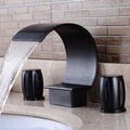 C Shaped Brass Waterfall Bathroom Tap by Lavishway | Bathroom Faucet-49089