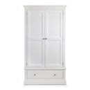 Clermont Pine 2 Doors 1 Drawer Wardrobe by Lavishway | Wardrobe-20641