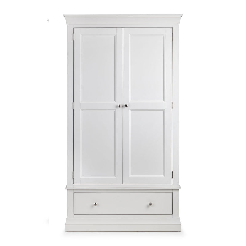 Clermont Pine 2 Doors 1 Drawer Wardrobe by Lavishway | Wardrobe-20641