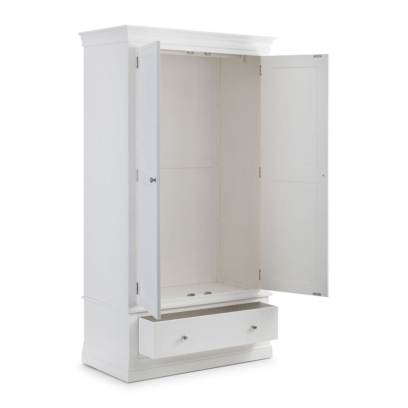 Clermont Pine 2 Doors 1 Drawer Wardrobe by Lavishway | Wardrobe-20642