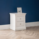 Clermont Pine 2 Drawers Bedside Table by Lavishway | Bedside Tables-20635