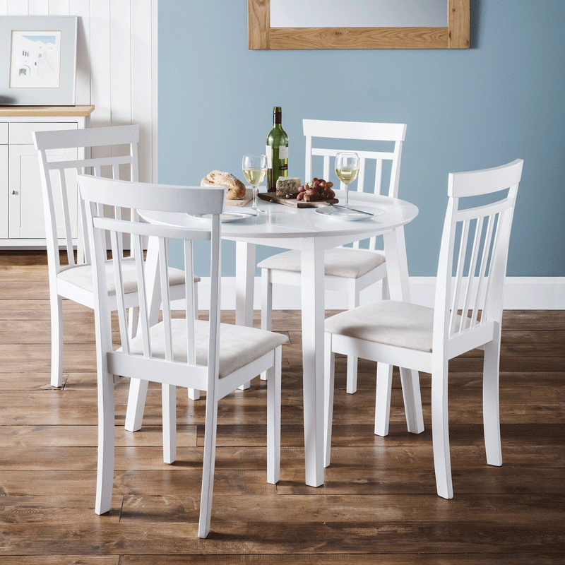 Coast Grey Fabric Seat Wooden Dining Chair by Lavishway | Dining Chairs-20621