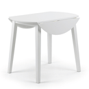 Coast White Drop Leaf Round Dining Table by Lavishway | Dining Tables-20596