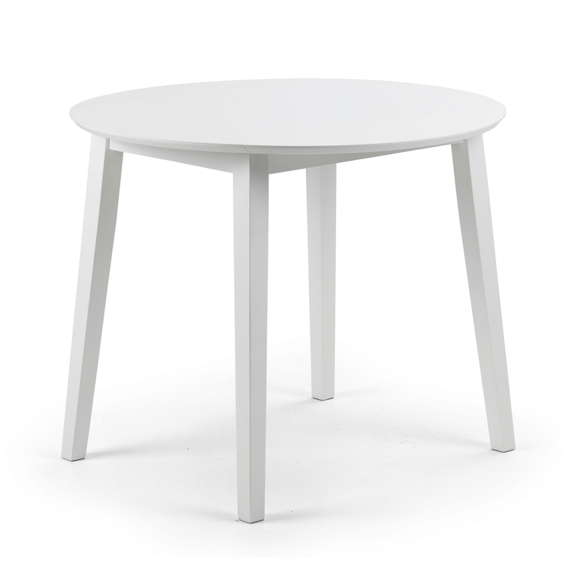 Coast White Drop Leaf Round Dining Table by Lavishway | Dining Tables-20597